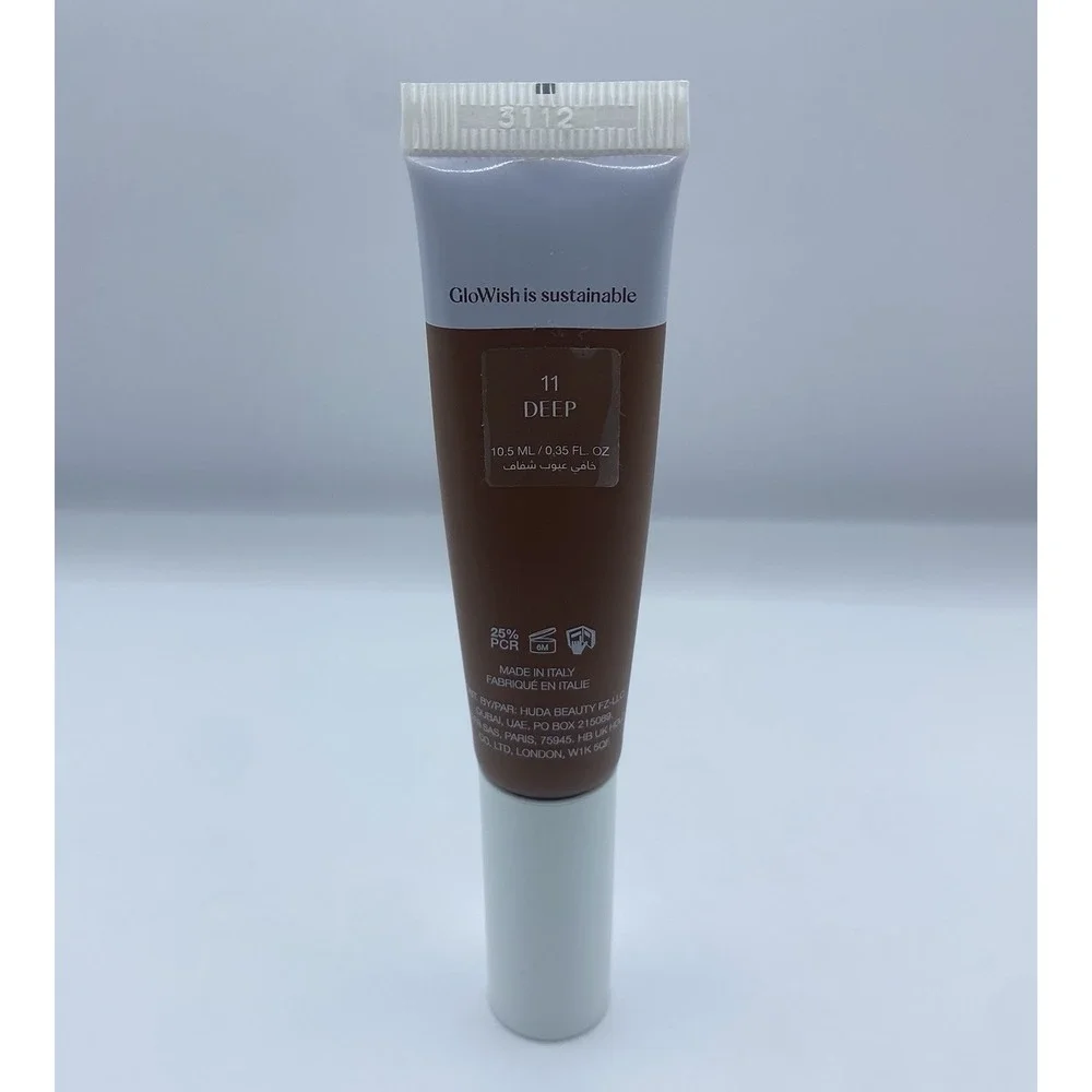 HUDA BEAUTY GLOWISH Bright Light Sheer Concealer 11 Deep 0.35oz NWOB